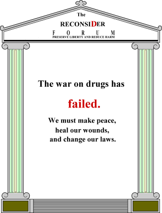 The war on drugs has failed.  We must make peace, heal our wounds, and changed our laws.