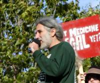 Harvest Fest organizer Ben Masel speaks at the Capitol.